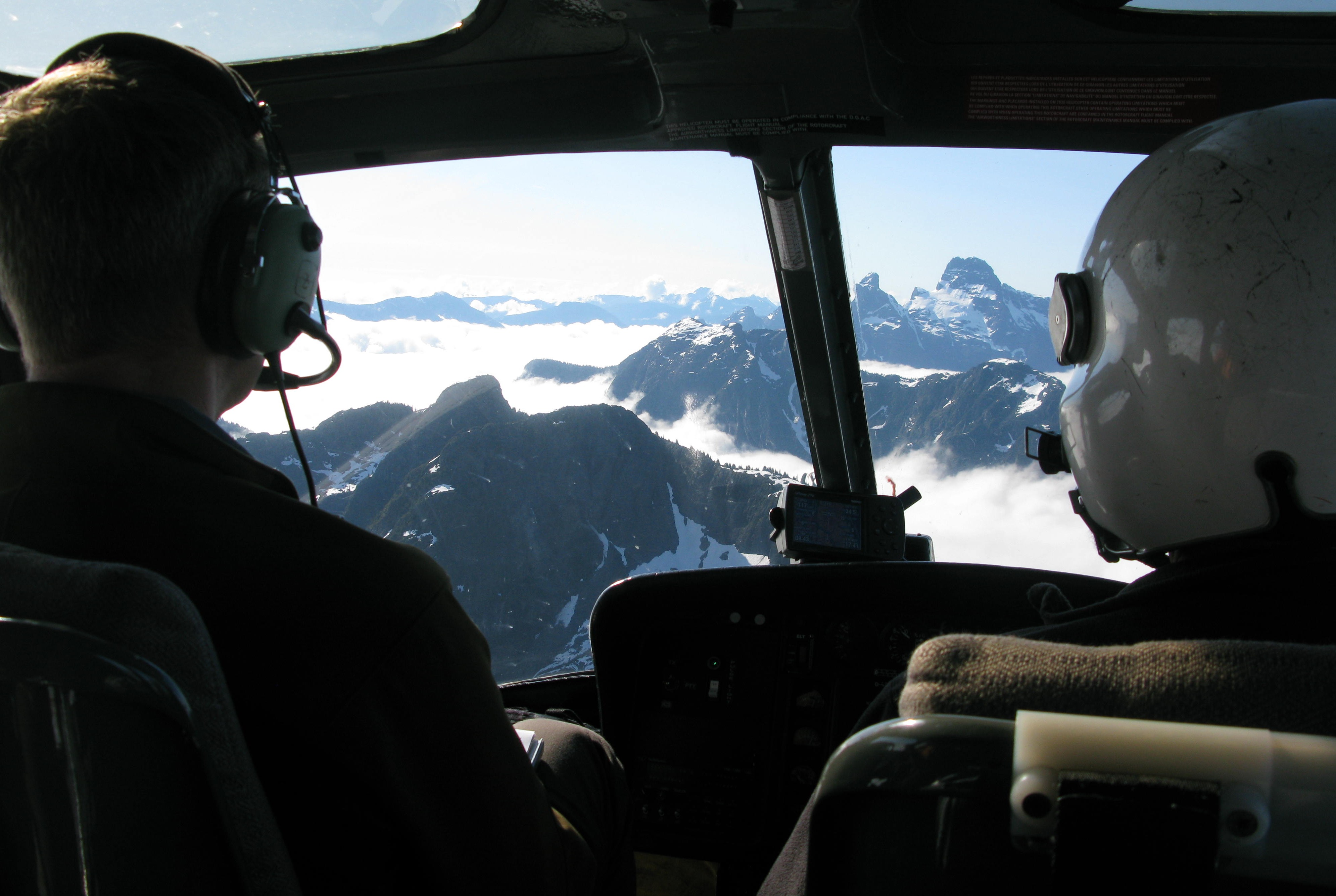 Marmot surveys – by helicopter